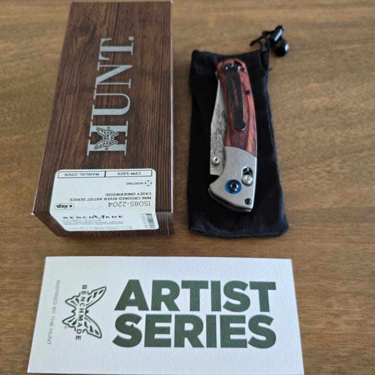 Benchmade 15085-2204 Mini Crooked River Limited Edition Artist Series Ringneck Pheasant knives for sale