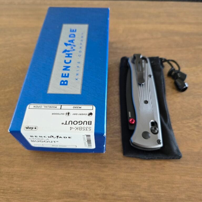 Benchmade Bugout 535BK-4 in M390 and Titanium knives for sale