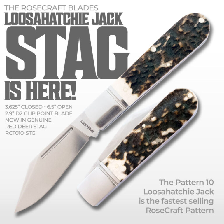 RoseCraft Blades Loosahatchie Jack Stag RCT010-STG