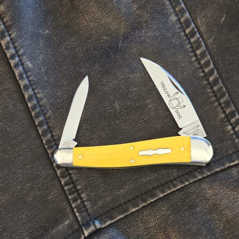 Great Eastern Cutlery #380225 Yellow Linen Micarta PROTOTYPE