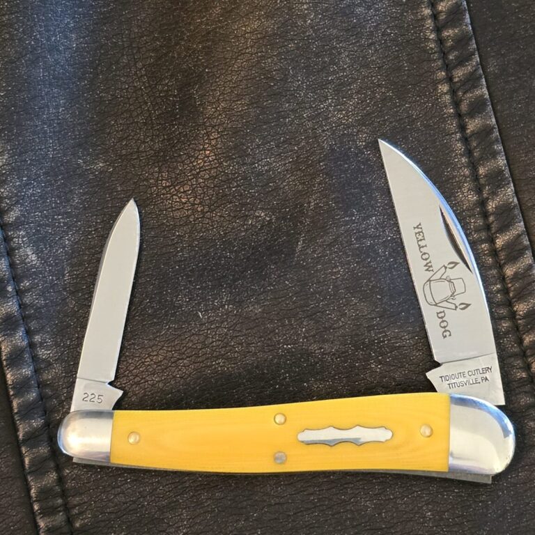 Great Eastern Cutlery #380225 Yellow Linen Micarta