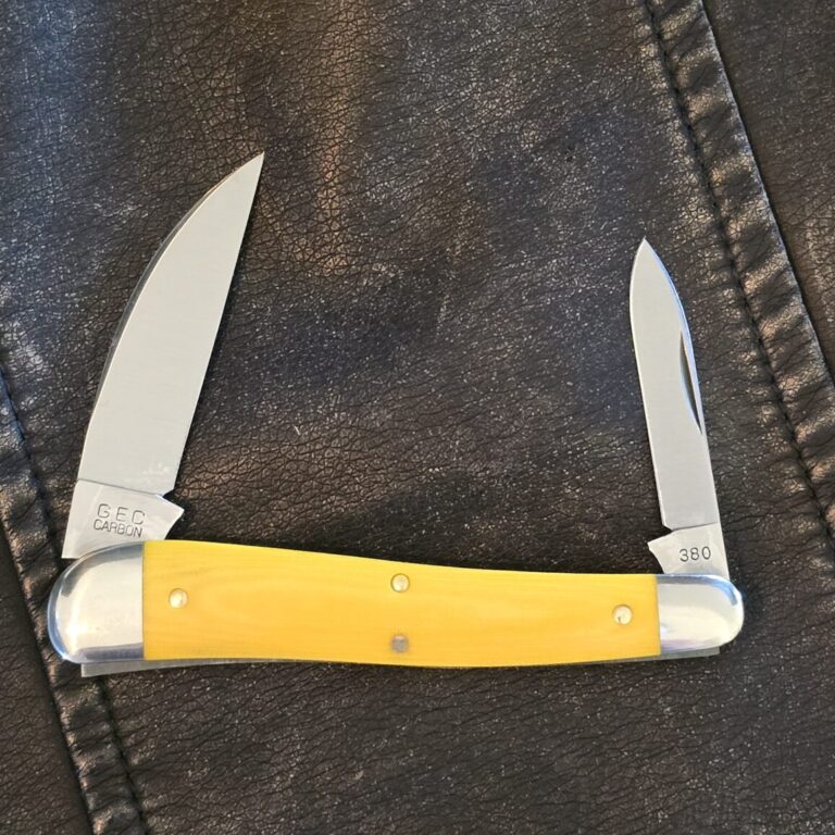 Great Eastern Cutlery #380225 Yellow Linen Micarta