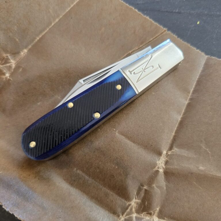 Great Eastern Cutlery #771225 Blueberry Sawcut Bone Prototype