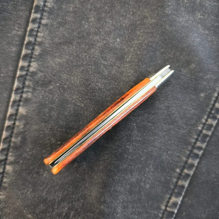 Great Eastern Cutlery #745116 Burnt Orange Jigged Bone