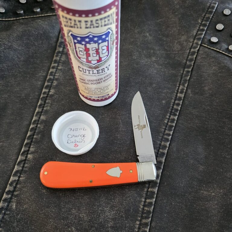 Great Eastern Cutlery #745116 Orange Delrin "S" Store model