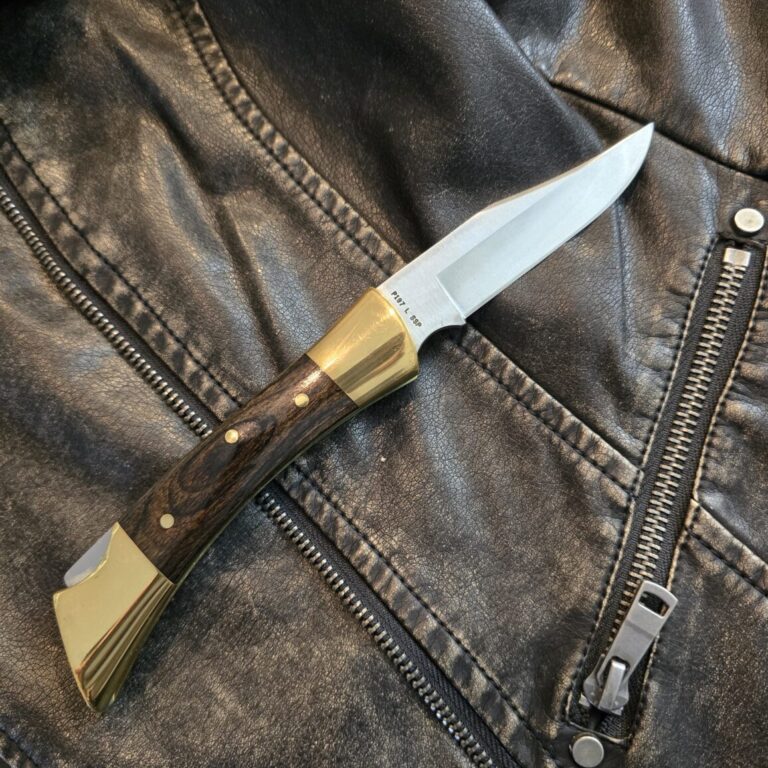 Case XX USA Shark Tooth 1976 Sportsmen's Lock Blade Folding Knife w/ Sheath P197-SSp
