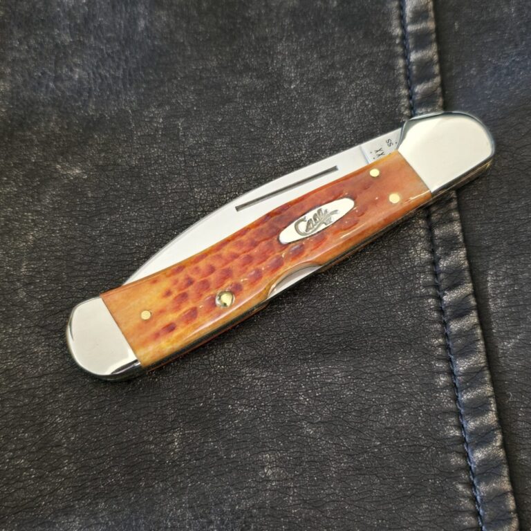 Case XX USA Pocket Worn Harvest Orange Bone Corn Cob jig Copperlock 61549 WL SS  No 07397