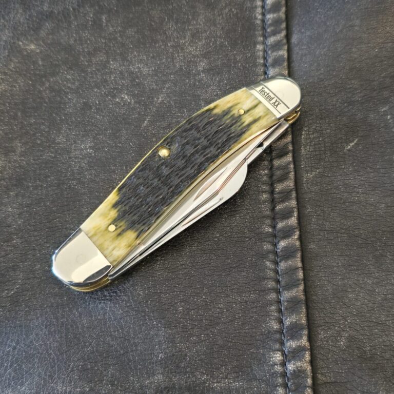 Case XX USA Bose Olive Green Bone Russel Jig Sow Belly TB6339 SS No 13283