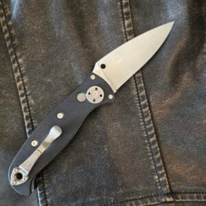 Spyderco C165GP2 Autonomy 2 AUTOMATIC Folder - 3.5" Plain Edge LC200N Blade - Black G-10 Handle
