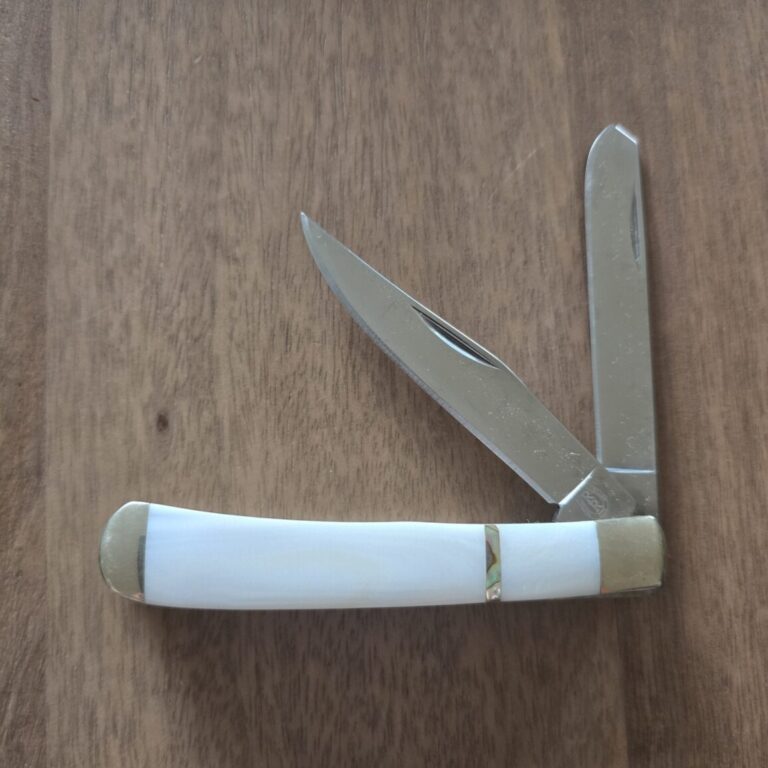 Rough Rider Trapper in White Bone & Abalone