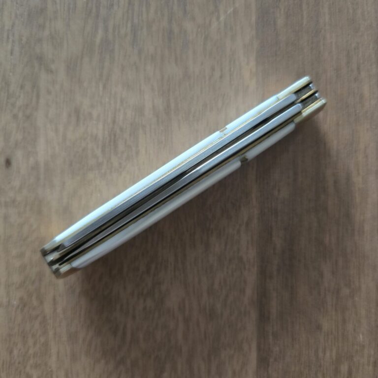 Rough Rider Trapper in White Bone & Abalone