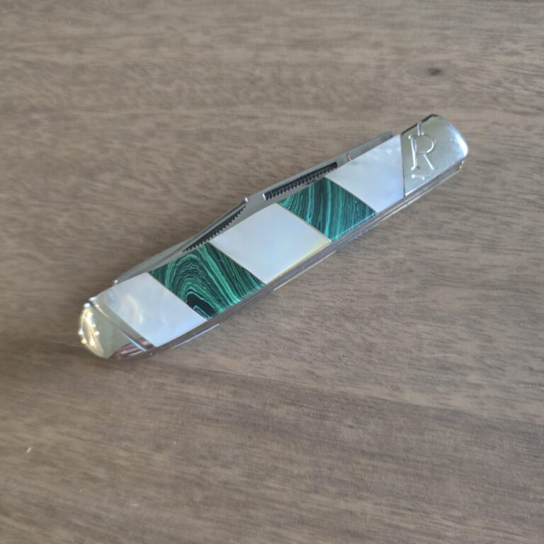 Rough Rider Trapper in MOP & Malachite