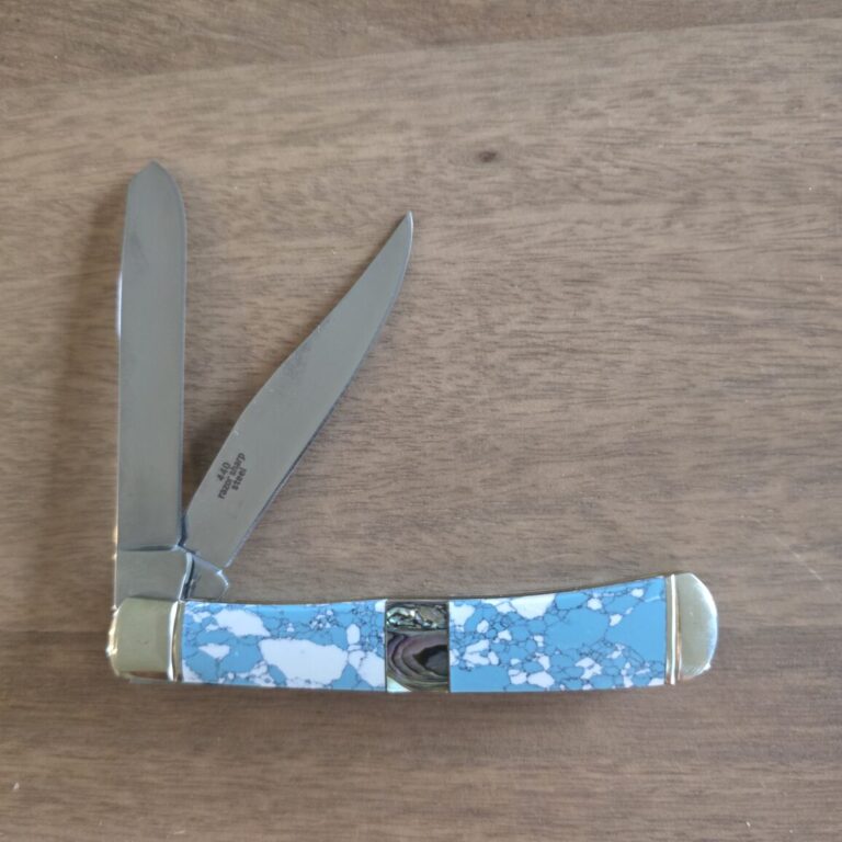 Rough Rider Trapper in Abalone & Stone