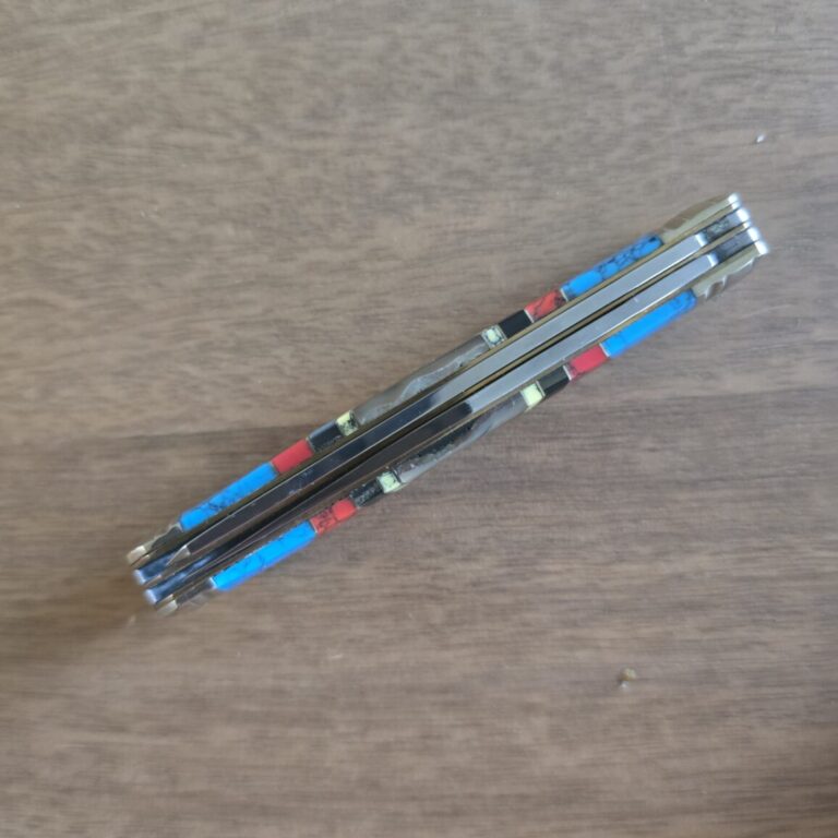 Rough Rider Trapper in Abalone & Turquoise