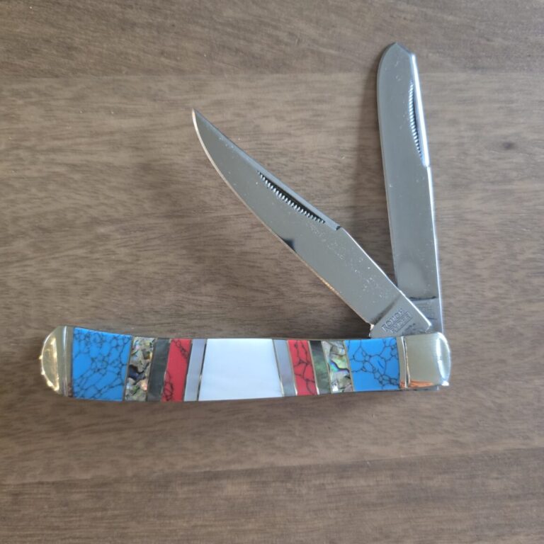 Rough Rider Trapper in Abalone & Turquoise