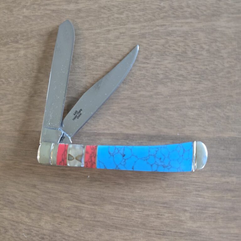 Rough Rider Trapper in Abalone & Turquoise