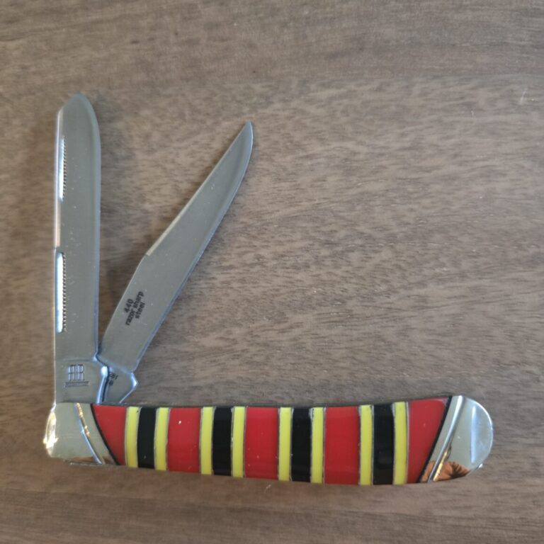 Rough Rider Trapper in Red Black and Yellow Synthetic