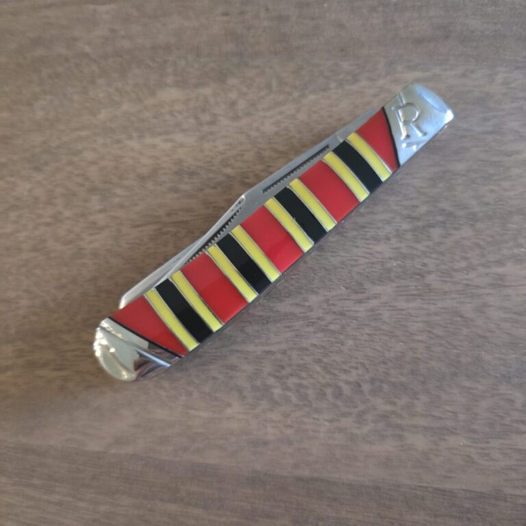 Rough Rider Trapper in Red Black and Yellow Synthetic
