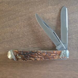 Rough Rider Trapper in Brown Jigged Bone