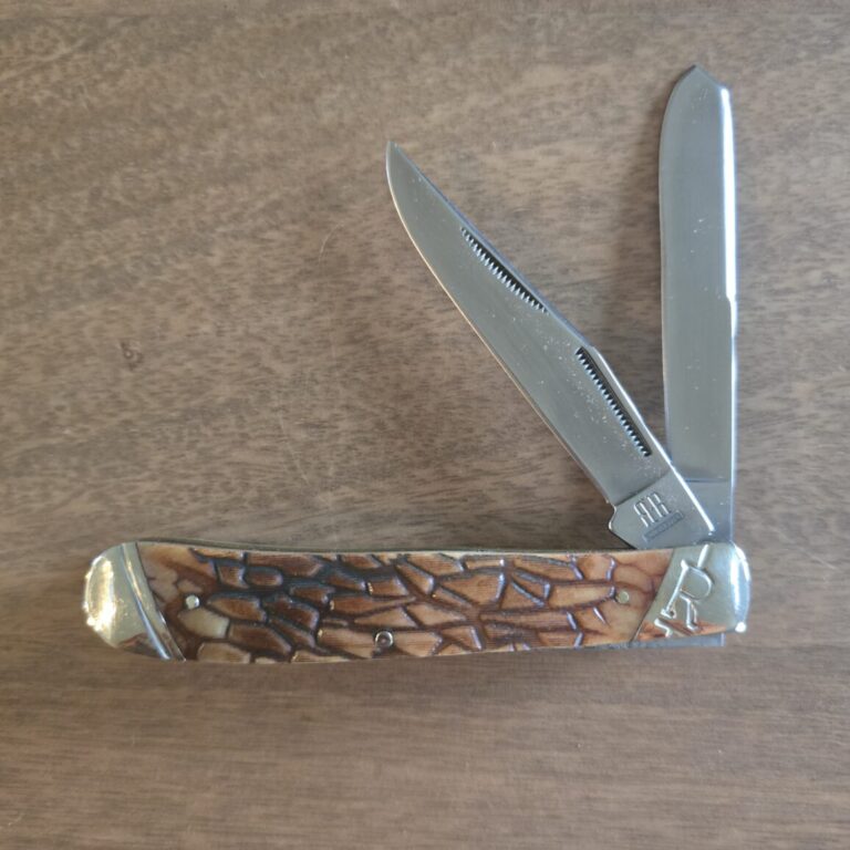 Rough Rider Trapper in Brown Jigged Bone