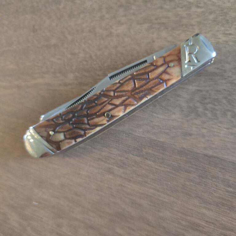 Rough Rider Trapper in Brown Jigged Bone