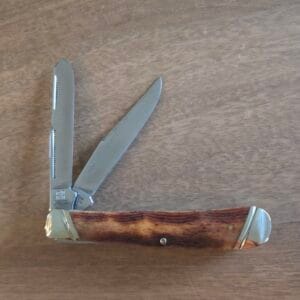Rough Rider Trapper in Brown Jigged Bone