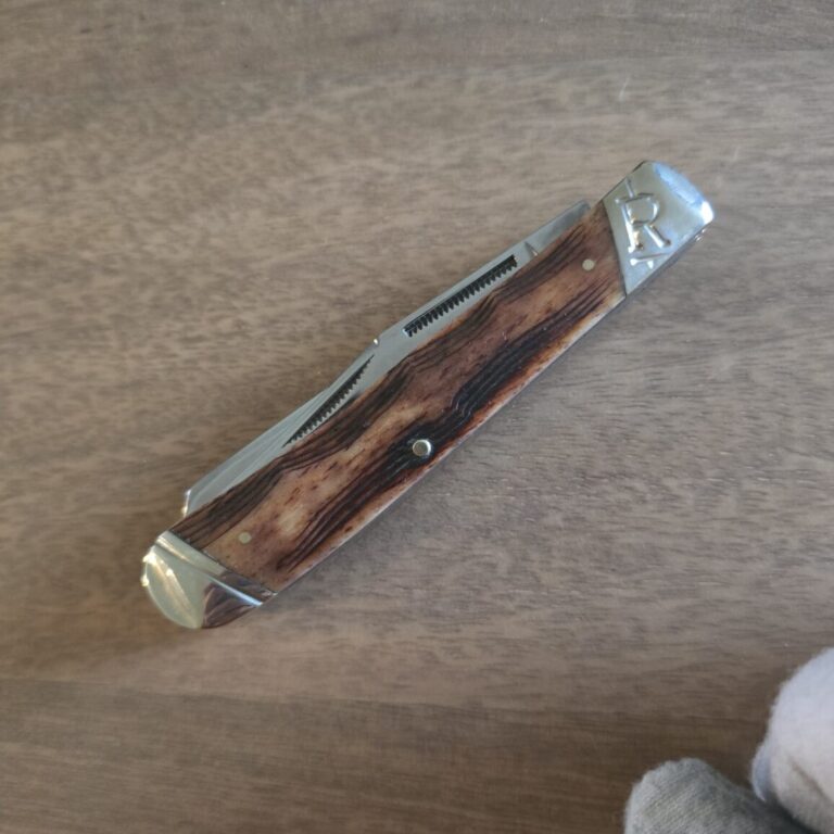 Rough Rider Trapper in Brown Jigged Bone