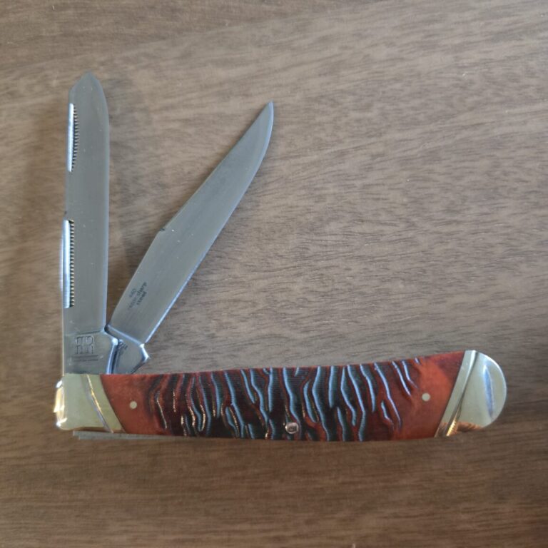 Rough Rider Trapper in Brown Jigged Bone