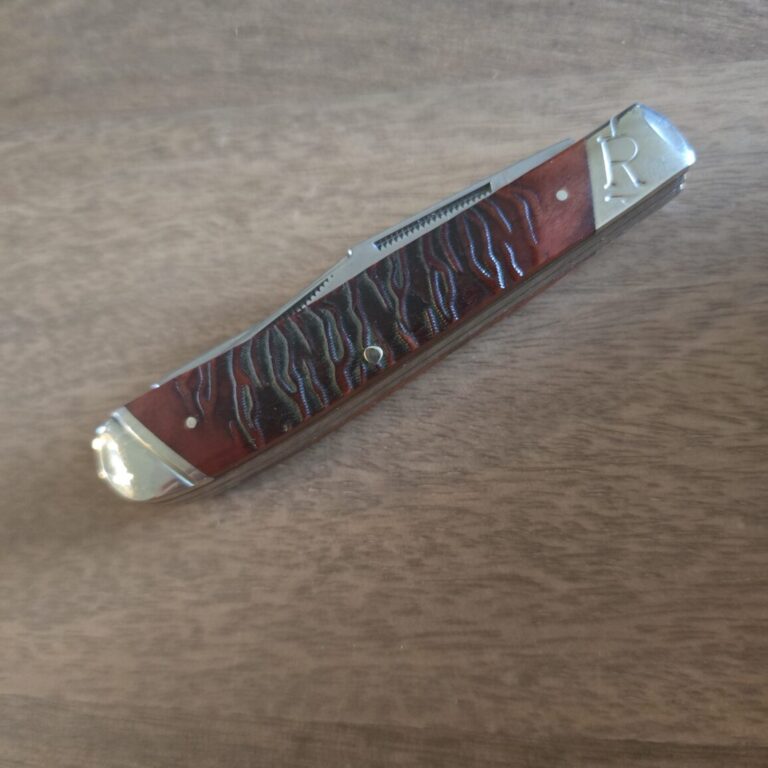 Rough Rider Trapper in Brown Jigged Bone