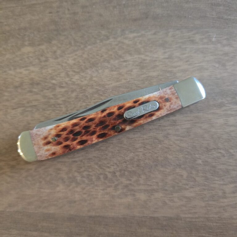 Rough Rider Trapper in Brown Jigged Bone