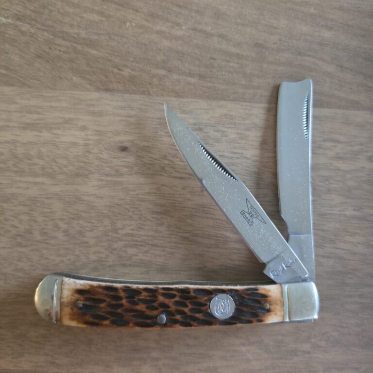 Rough Rider Trapper in Brown Jigged Bone