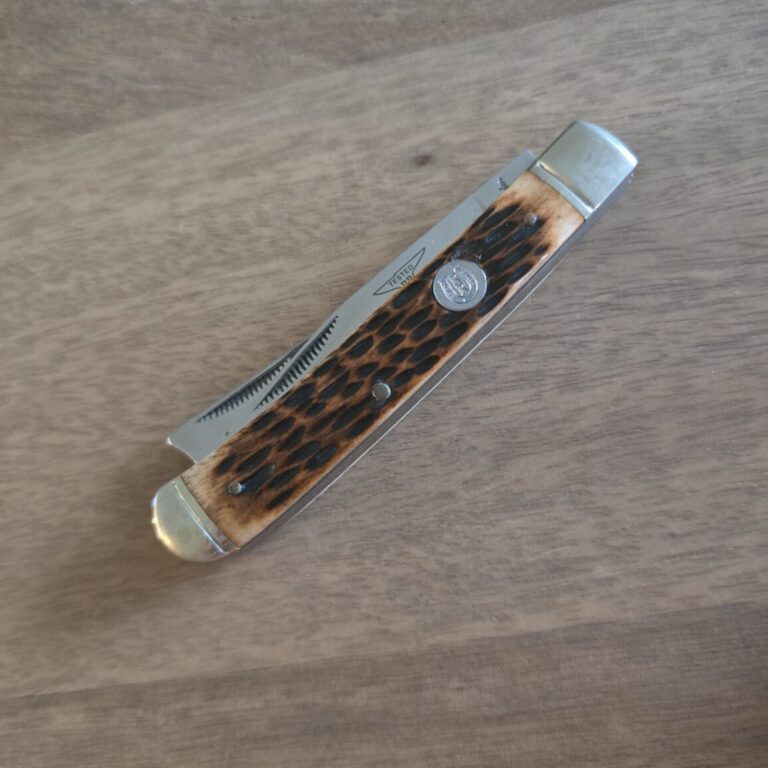 Rough Rider Trapper in Brown Jigged Bone