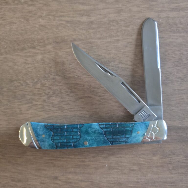 Rough Rider Trapper in Blue Jigged Bone