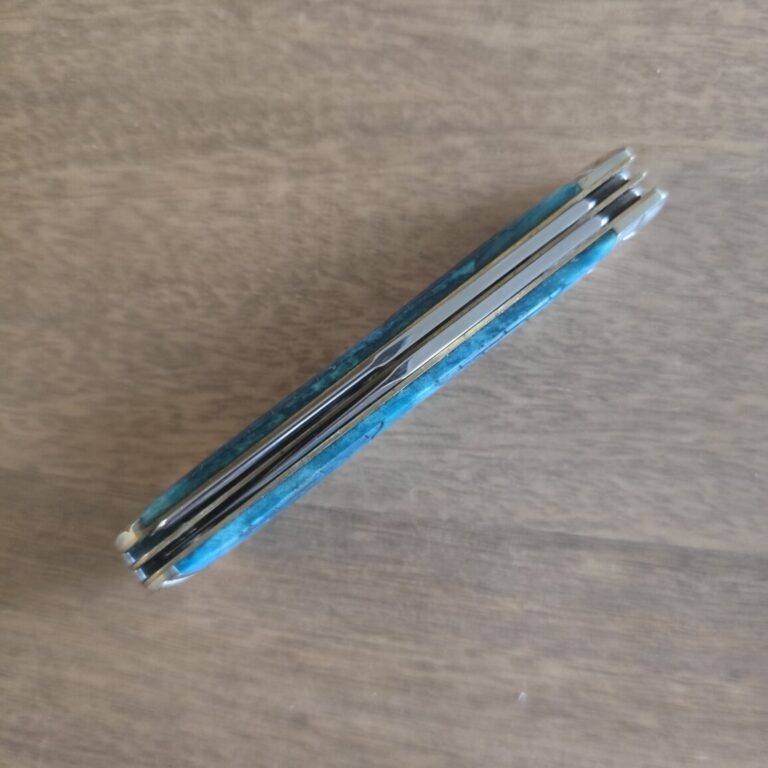 Rough Rider Trapper in Blue Jigged Bone