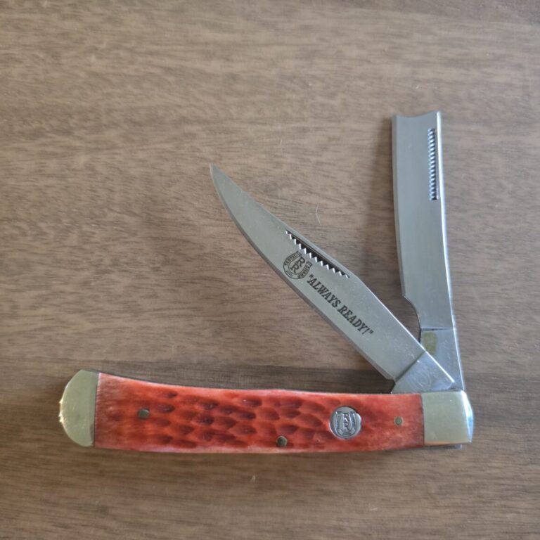 Rough Rider Trapper /Razor in Brown Jigged Bone