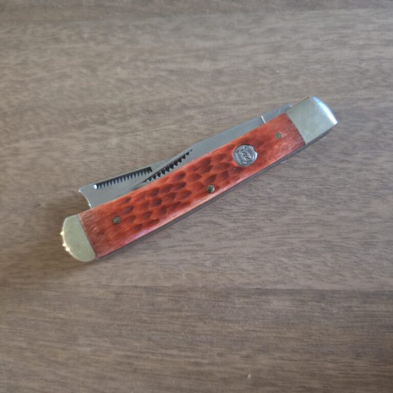 Rough Rider Trapper /Razor in Brown Jigged Bone