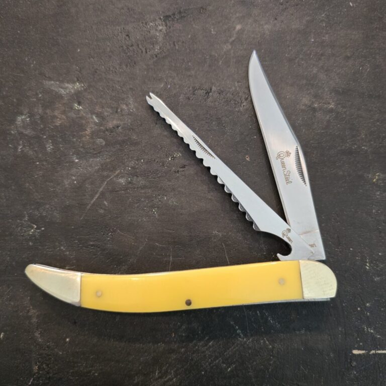 Queen Large Toothpick /Fish Knife in Yellow Synthetic