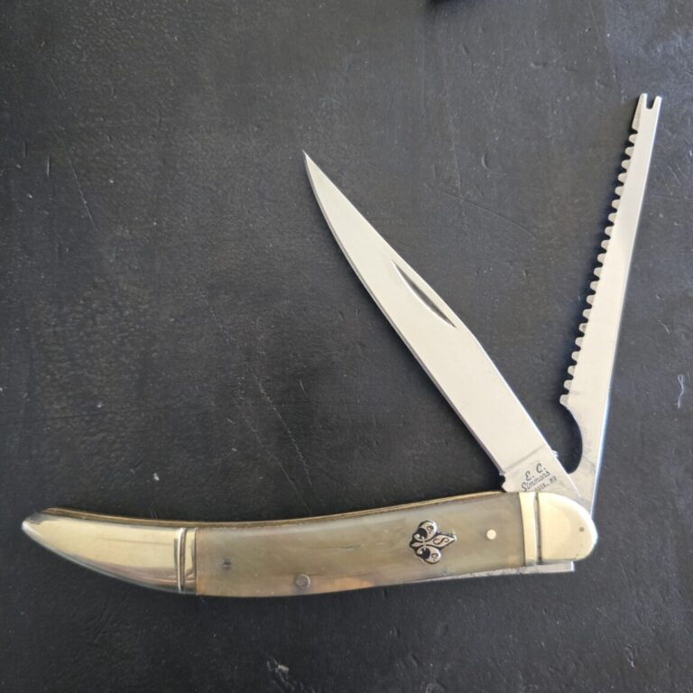 E.C. Simmons Large Toothpick /Fish Knife in Ox Horn