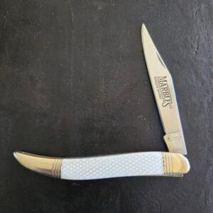 Marbles Large Toothpick in White Bone