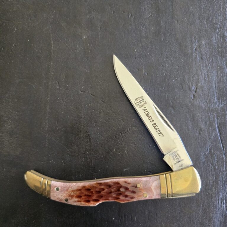 Rough Rider Large Toothpick in Brown Jigged Bone