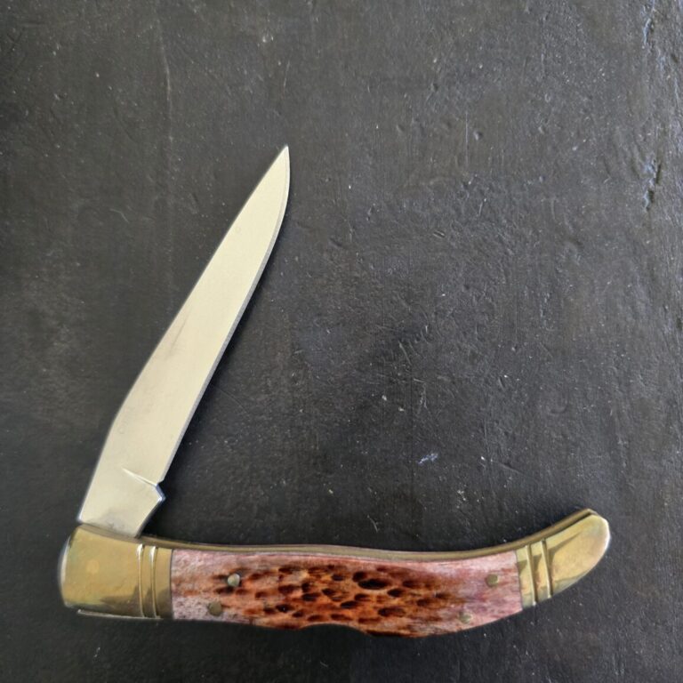 Rough Rider Large Toothpick in Brown Jigged Bone