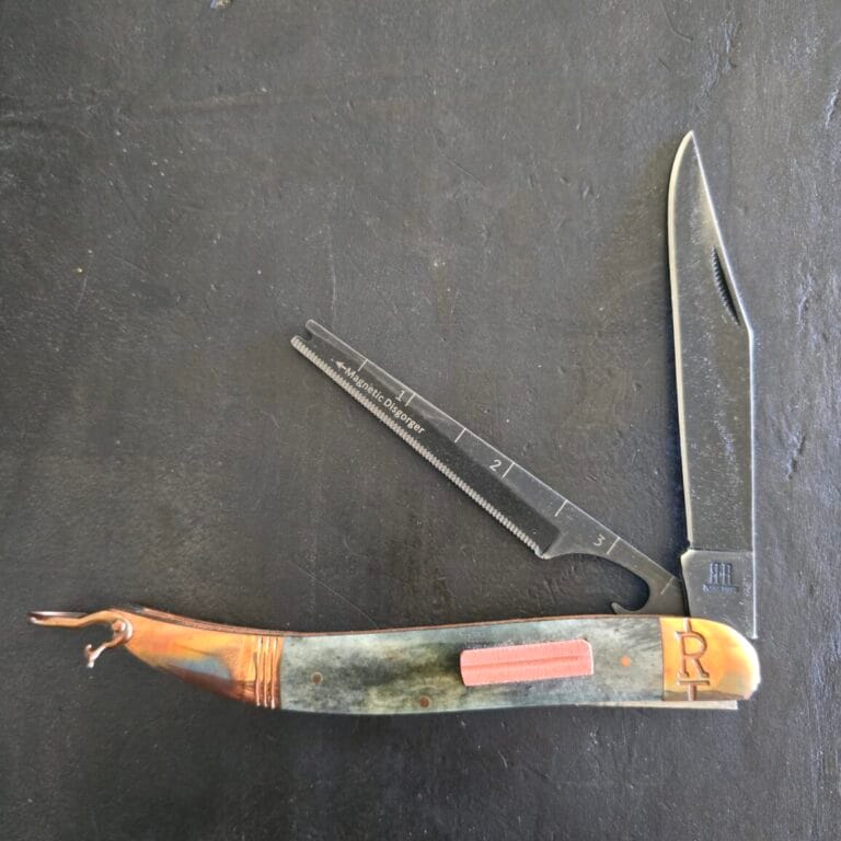 Rough Rider Large Toothpick in Brown Jigged Bone