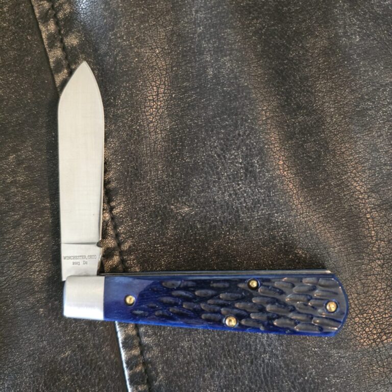 Dollar Knife Co. (Cooper Cutlery) Blue Jigged Mammoth BJB-MS