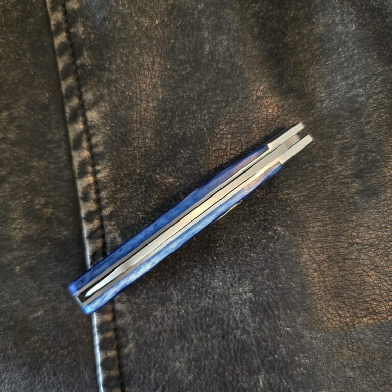 Dollar Knife Co. (Cooper Cutlery) Blue Jigged Mammoth BJB-MS