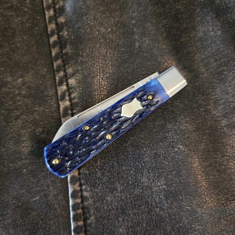 Dollar Knife Co. (Cooper Cutlery) Blue Jigged Mammoth BJB-MS