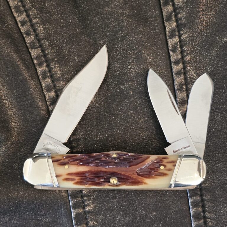Schatt & Morgan 2010 Series XX Model No. 043163 Keystone Series Rail Splitter Worm Groove Jigged Bone 440 HC