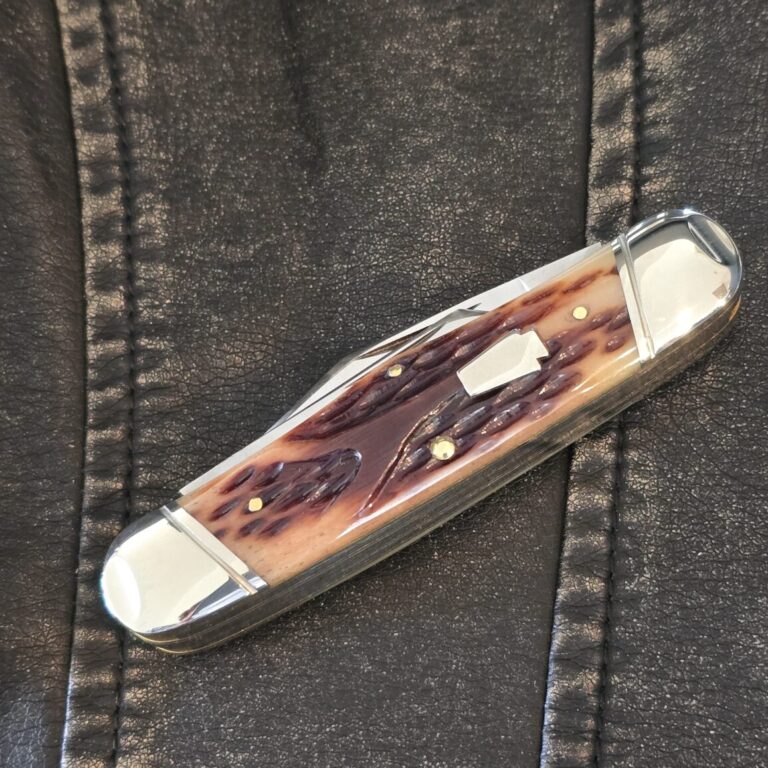 Schatt & Morgan 2010 Series XX Model No. 043163 Keystone Series Rail Splitter Worm Groove Jigged Bone 440 HC