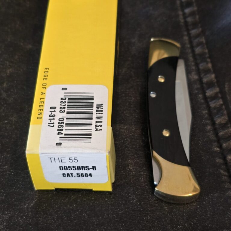 Buck USA "The 55" Folding Knife - Ebony 0055BRS-B CAT.5684