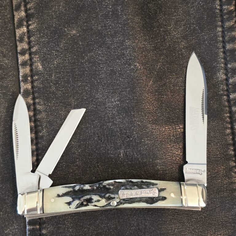 Marbles Black Stag Bone Congress Split Back Whittler MR480