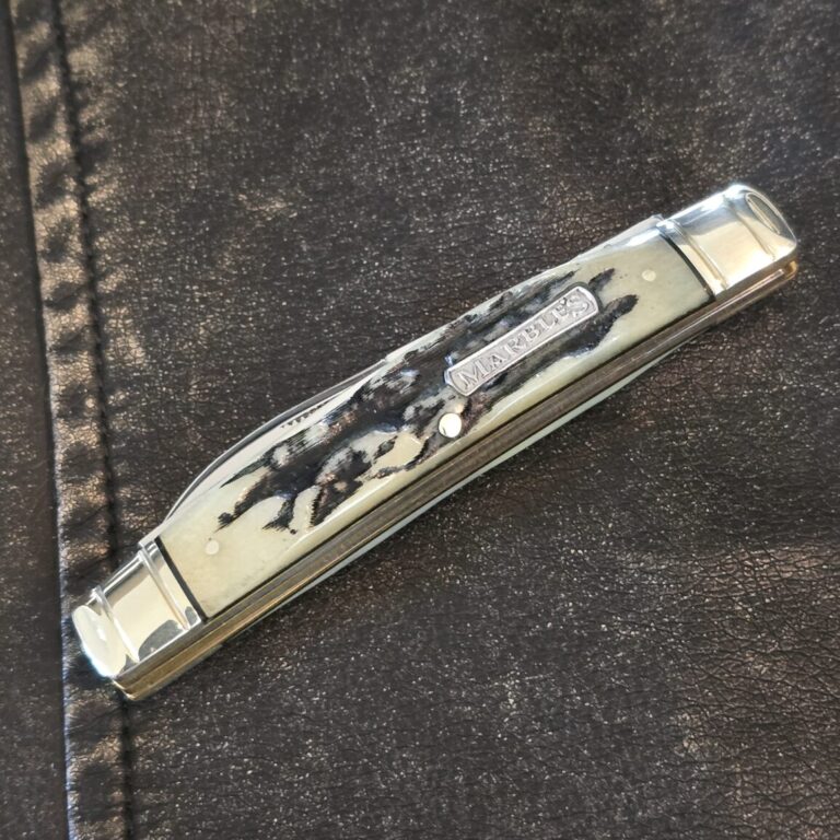 Marbles Black Stag Bone Congress Split Back Whittler MR480
